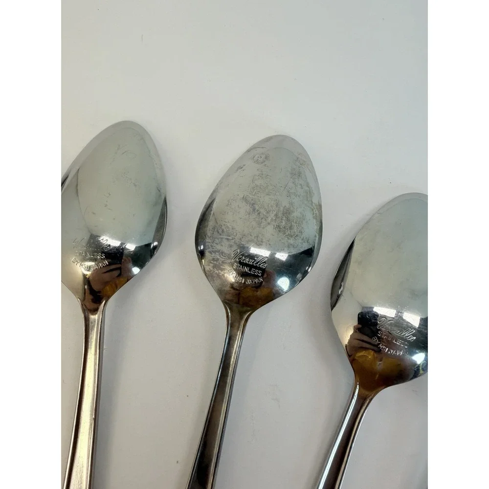 Versailles by MSI Japan Stainless Steel Set of 7 Oval Soup Spoons 7 3/8